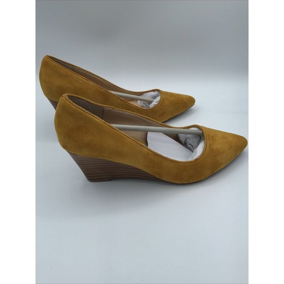 Sole Society Baked Yellow Wedge Heel Size 6M - Picture 1 of 12